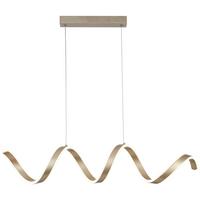 Lampă suspendată cu LED Chamo - șampanie, Modern, plastic/metal (90/18/150cm) - Mömax