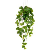 Kunstpflanze Philodendron Hederaceum Grün ca. 75cm - Schwarz/Grün, Basics, Kunststoff (75cm) - P & B