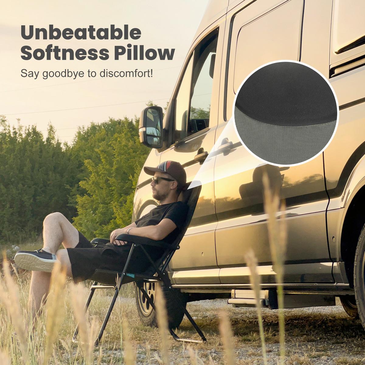 Campingsessel Olivgrün/Schwarz - Schwarz/Olivgrün, Basics, Textil/Metall (60/104/70cm) - Modante