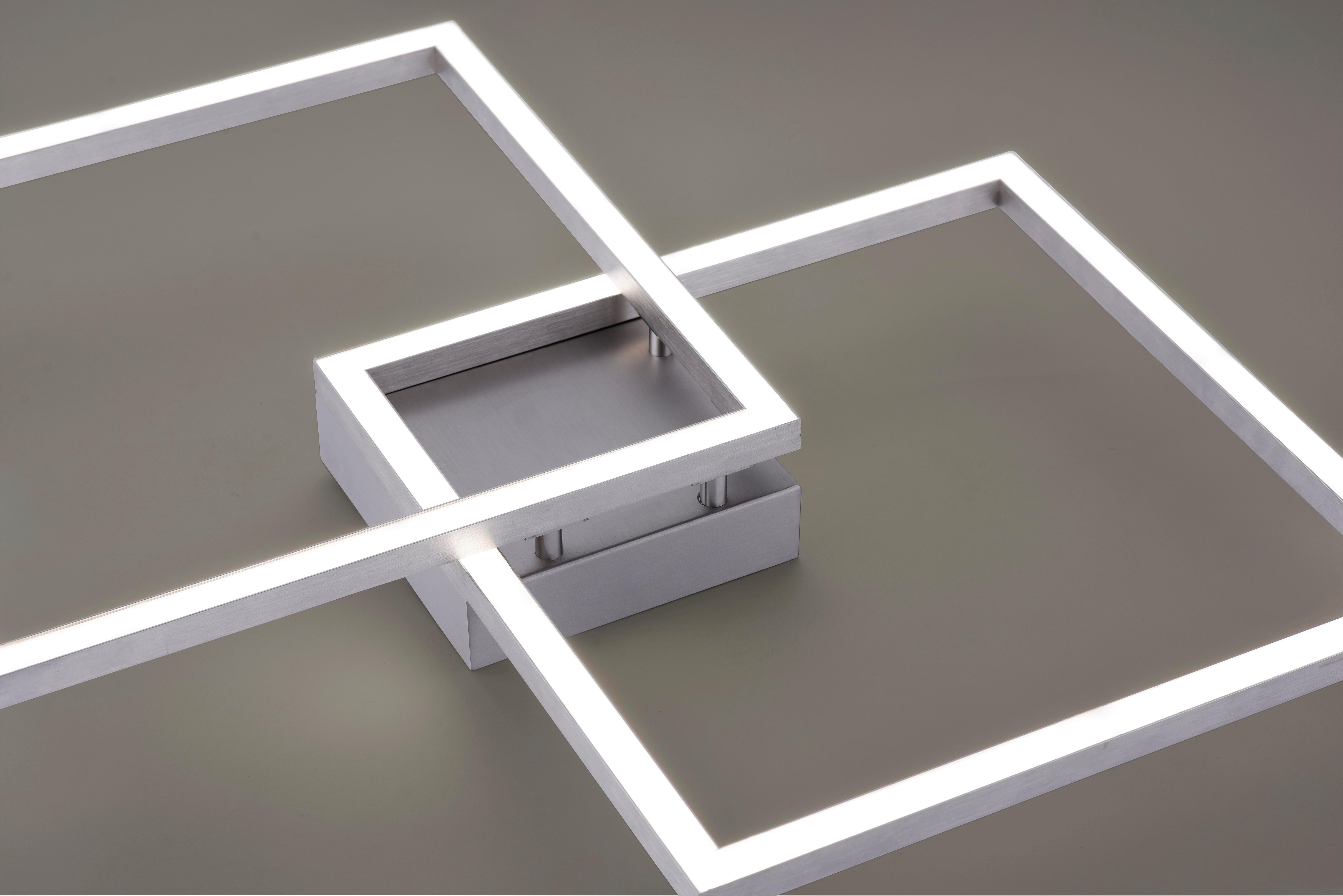 LAMPA SUFITOWA LED 16429-55 LOLASMART-MAXI - kolor srebrny, Design, tworzywo sztuczne/metal (63/63/8,5cm)