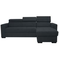 Kutna Garnitura Marco - crna, Konvencionalno, drvni materijal/drvo (238/78-94/170cm) - Modern Living