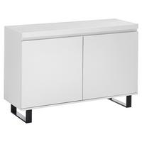 KOMODA AUSTIN - czarny/biały, Basics, materiał drewnopochodny/metal (111/74/40cm)