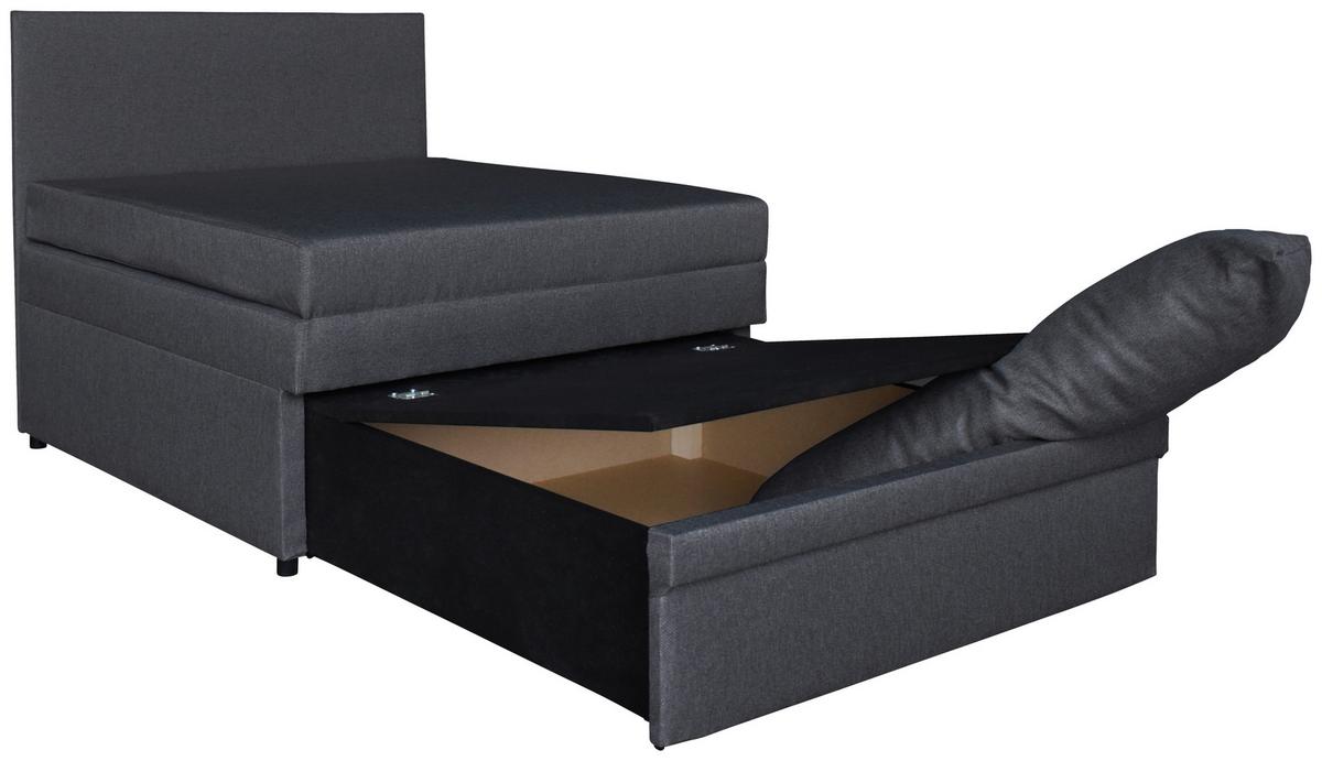 Fotelja Na Razvlačenje Cosmo - tamno siva/crna, Moderno, drvni materijal/drvo (90/87/98cm) - Best Price