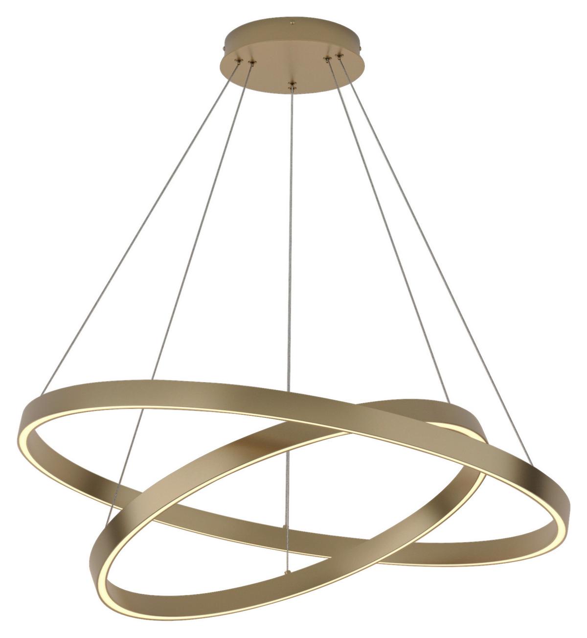 Pendelleuchte Rim Messingfarben max. 88 Watt - Messingfarben, Basics, Metall (80/100/80cm) - MAYTONI