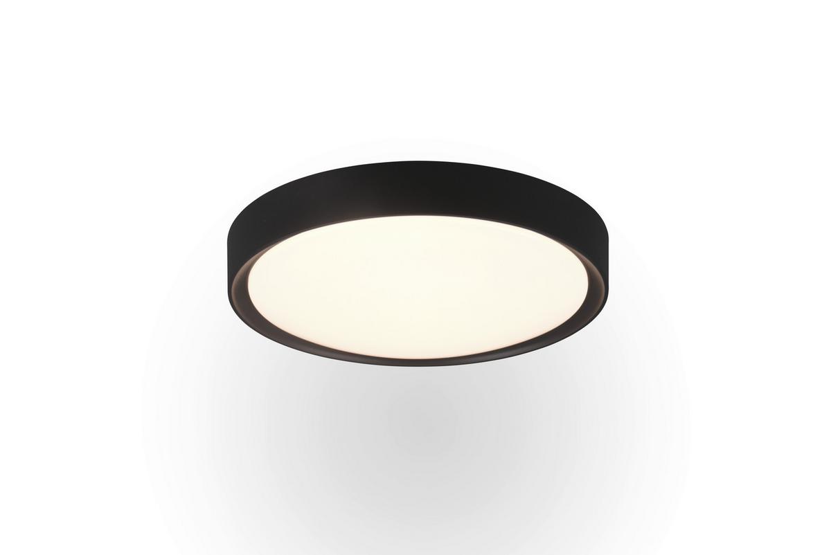 LED-Badezimmer-Deckenleuchte Clarimo Schwarz max. 18 Watt - Schwarz, Basics, Kunststoff (33/9cm) - Trio Leuchten