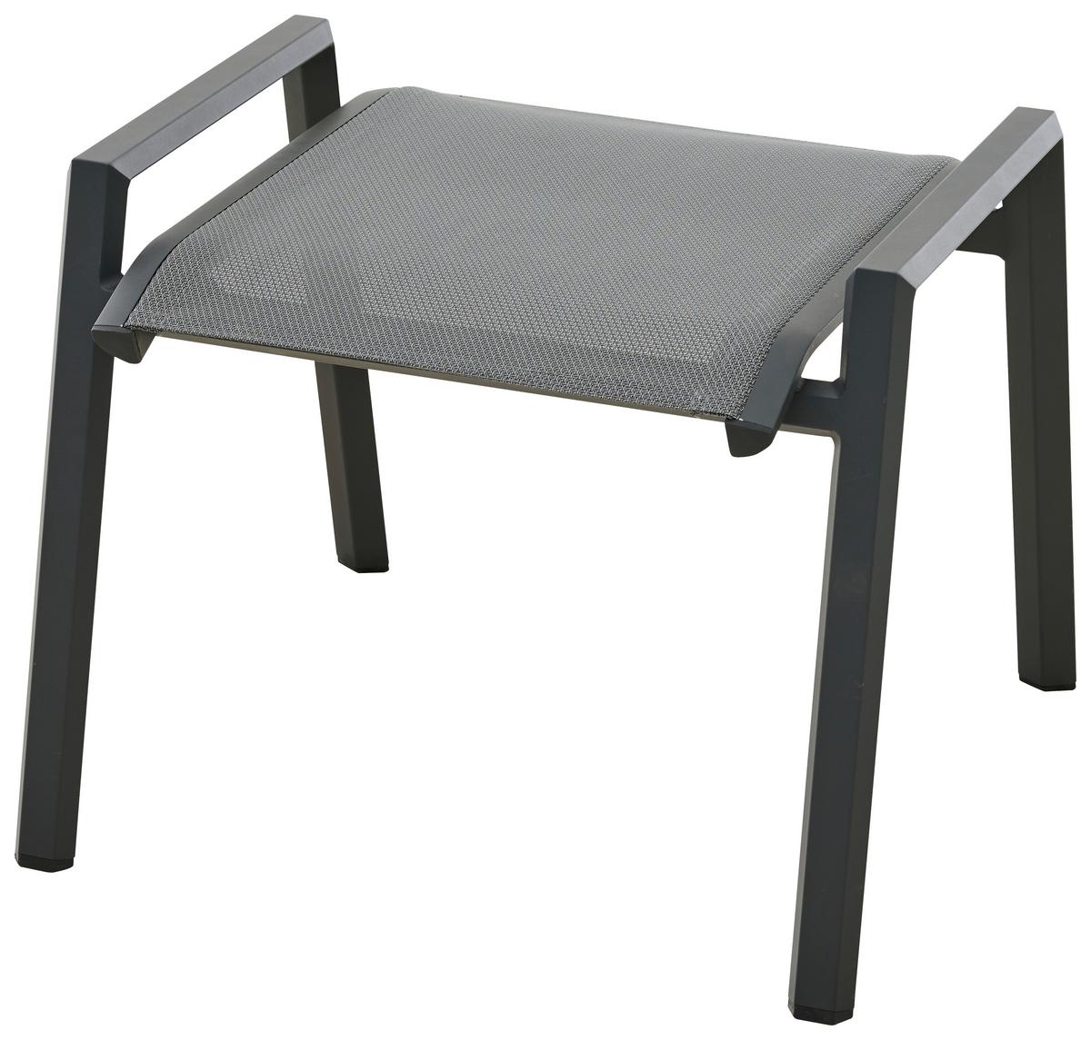 Gartenhocker Tauro Anthrazit - Anthrazit, Basics, Kunststoff/Metall (59/47/56,5cm) - Siena Garden
