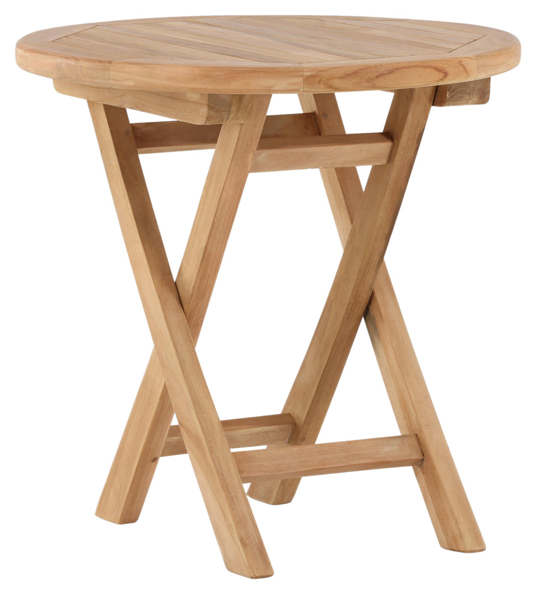 Gartenbeistelltisch Kenya ca. 50x50 cm Teak massiv - Teakfarben, KONVENTIONELL, Holz (50/50/50cm) - Gardenson