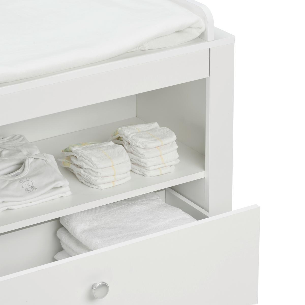 Babyzimmer Olivia Weiß - Weiß, KONVENTIONELL (334/186/266cm) - Bessagi Kids