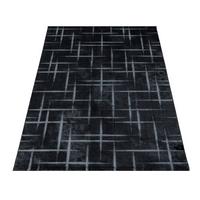 Webteppich Costa Schwarz ca. 120x170cm - Schwarz, Design, Textil (120/170cm)