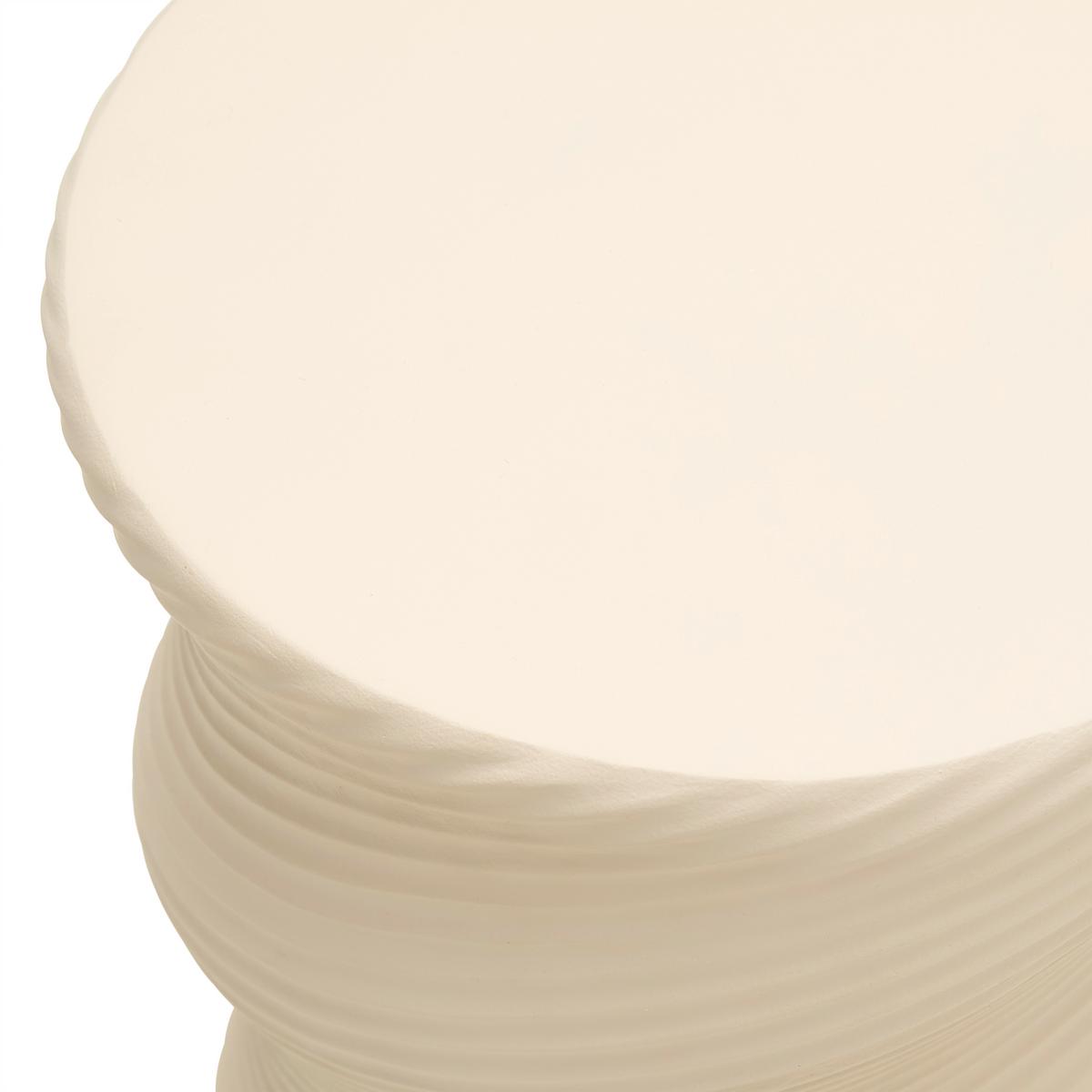 Hocker/Beistelltisch Milo Greige - Greige, MODERN, Stein (32/32/40cm) - Mömax