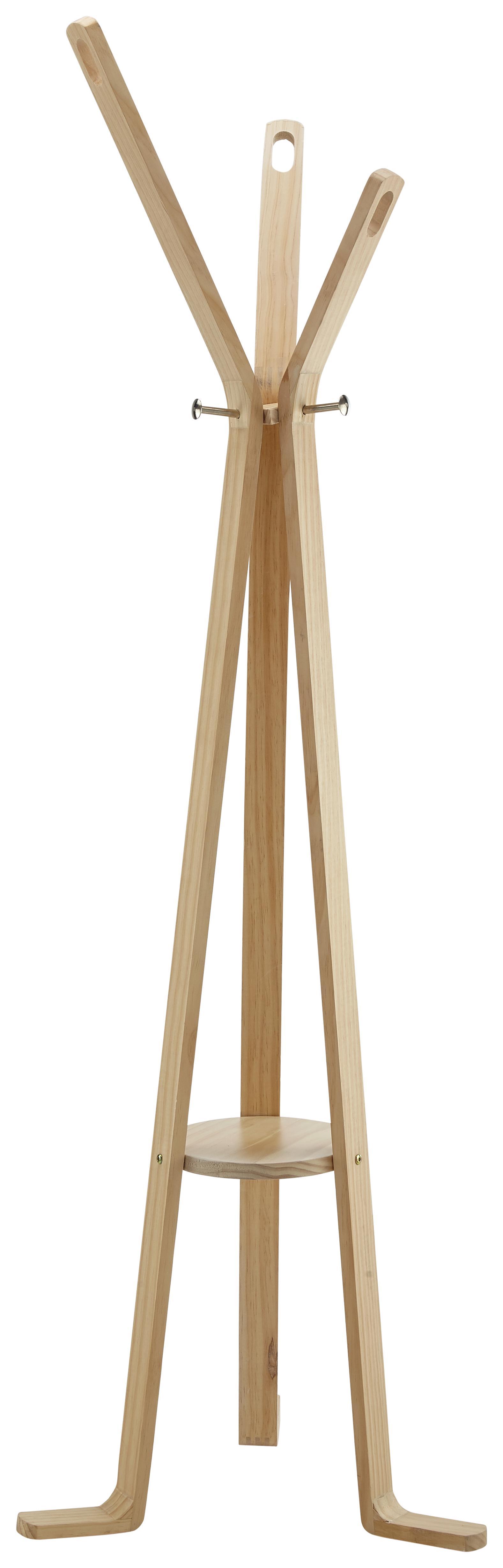 Kleiderständer in Naturfarben - Naturfarben, KONVENTIONELL, Holz (56/180/56cm) - Modern Living