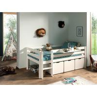 Spielbett Pino Weiß mit Stauraum - Weiß, MODERN, Holz (90/200cm) - Vipack