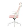 SNURRSTOL POLLY - vit/pink, Modern, metall/textil (68/116-133/64cm) - Mömax