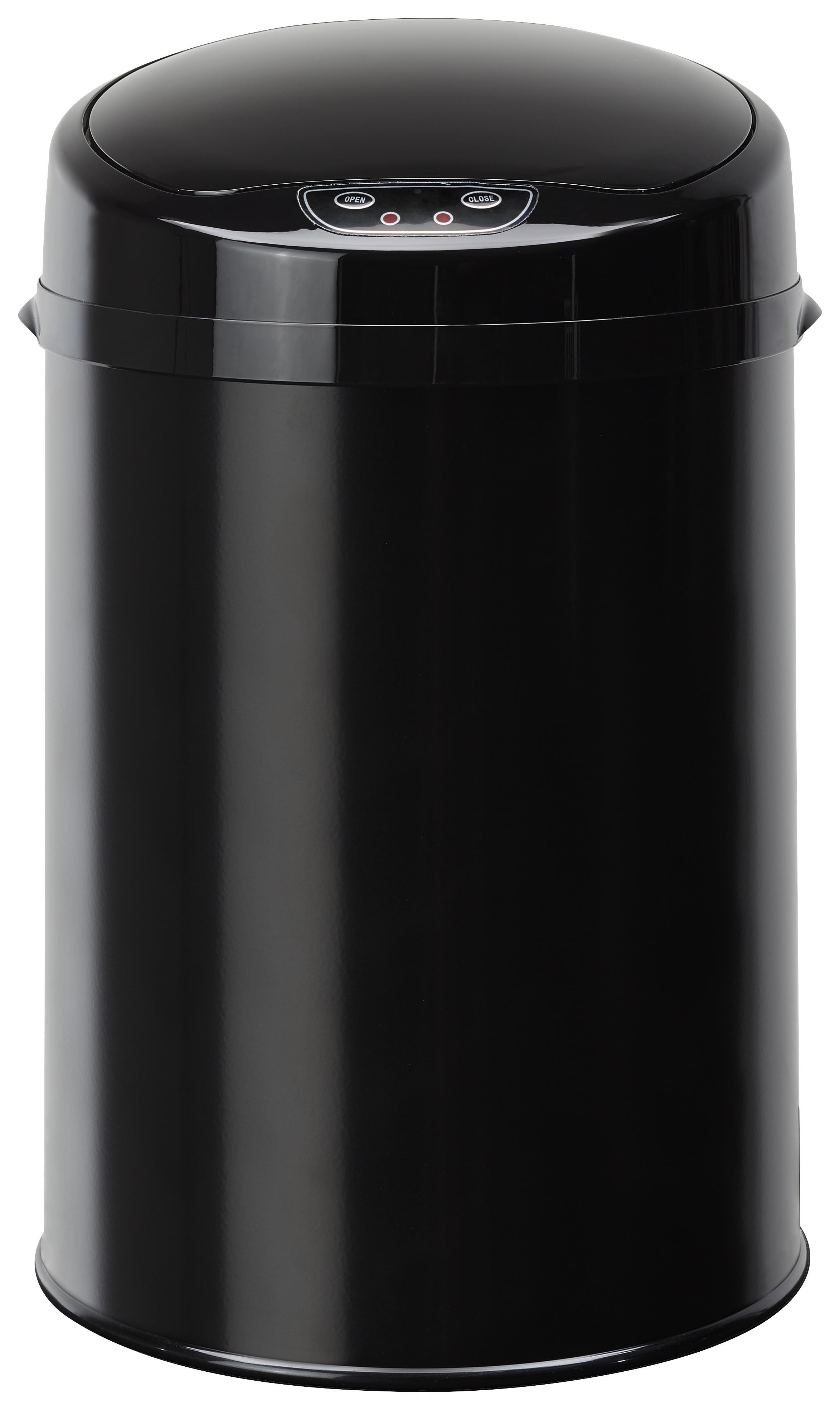 Echtwerk Abfalleimer 9 Liter mit Infrarotsensor - Schwarz, MODERN, Kunststoff/Metall (24,5/37,5cm) - Echtwerk
