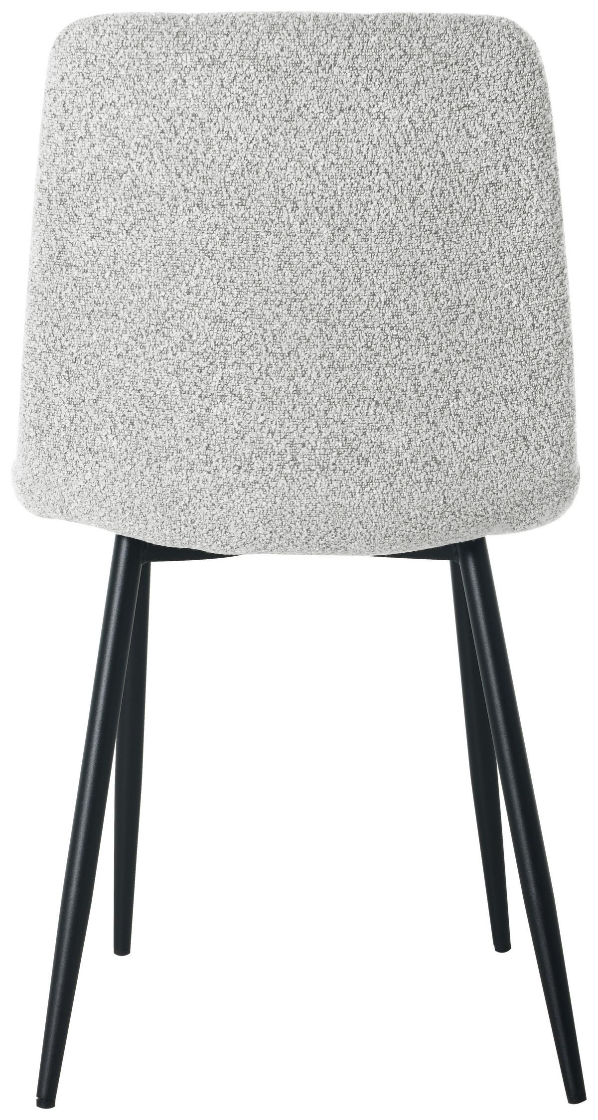 Stol Nino, Sv. Sive Barve - črna/svetlo siva, Moderno, kovina/tekstil (45/88/55cm) - Based
