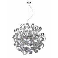 LAMPA WISZĄCA CURLY - kolor aluminiowy, Lifestyle, metal (95/340cm) - Ambiente