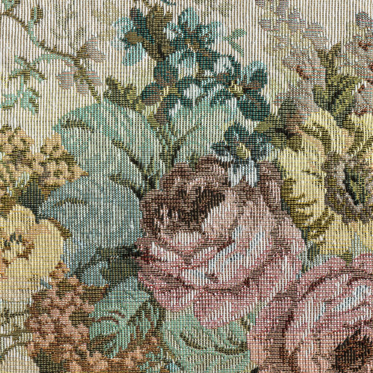 XXL-Sessel Mareille Weiß - Nussbaumfarben/Rosa, Design, Holz/Textil (103/103/149cm) - Max Winzer