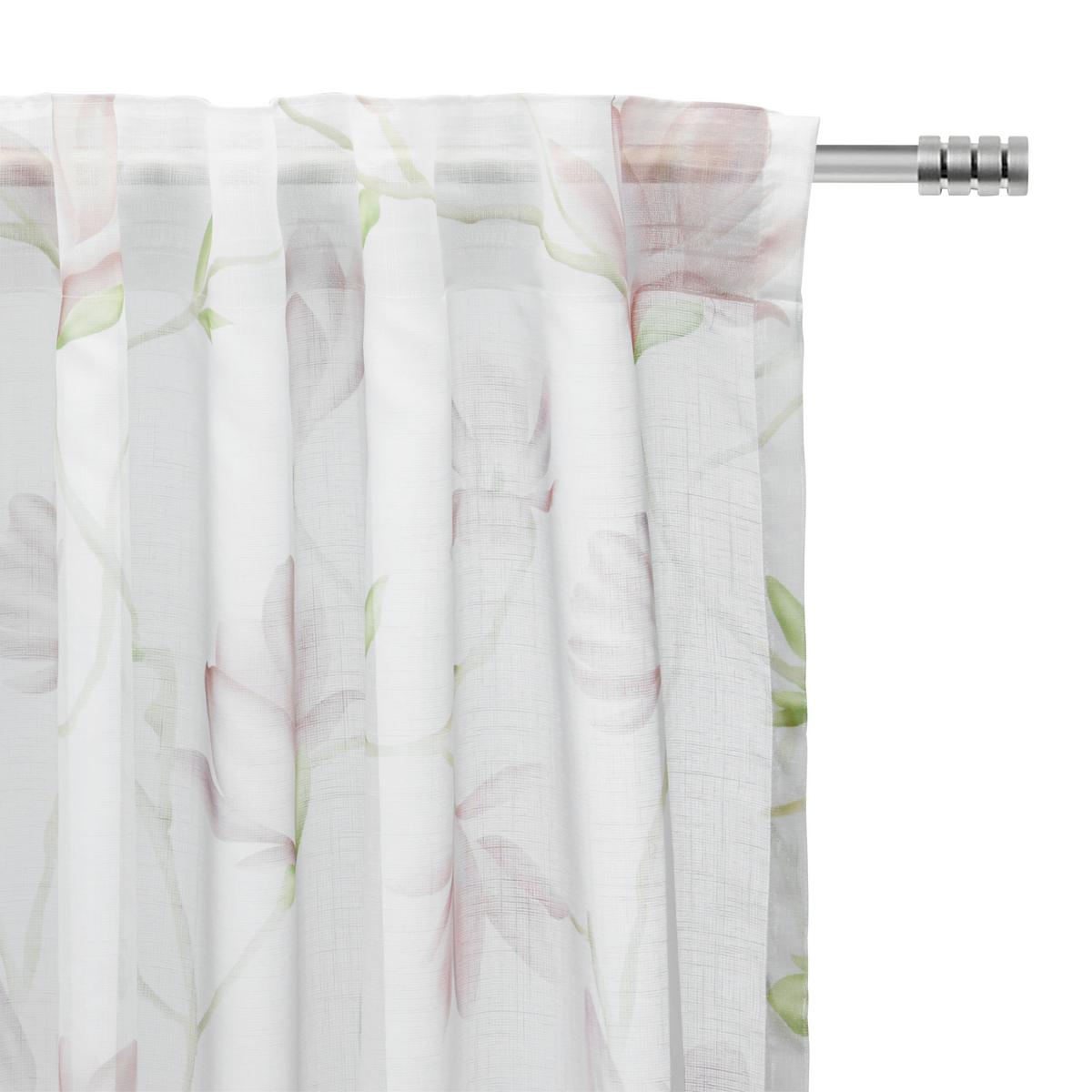 Fertigvorhang Magda ca. 140x245cm - Pink, Basics, Textil (140/245cm) - Modern Living