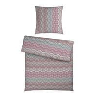 Bettwäsche ZickZack Mauve ca. 135x200cm - Mauve, KONVENTIONELL, Textil (135/200cm) - Mömax