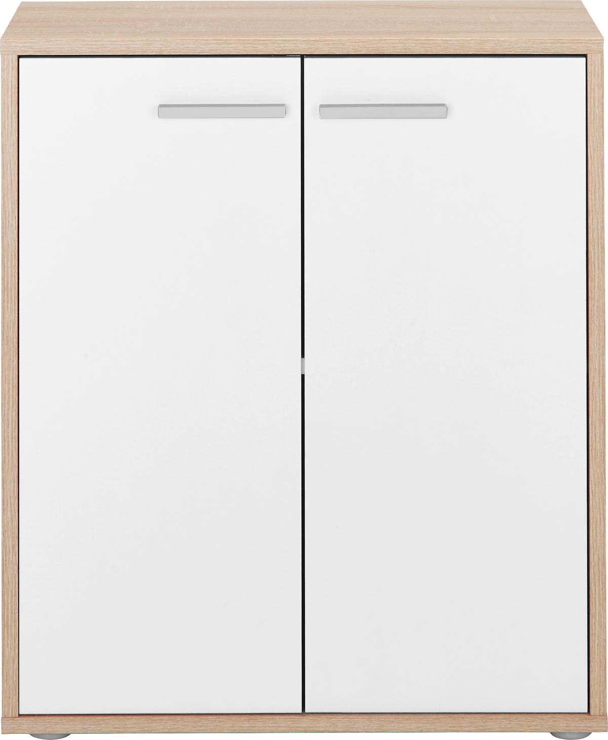 Comodă Andrea - stejar Sonoma/alb, Konventionell, material pe bază de lemn (60/70/30cm) - Best Price