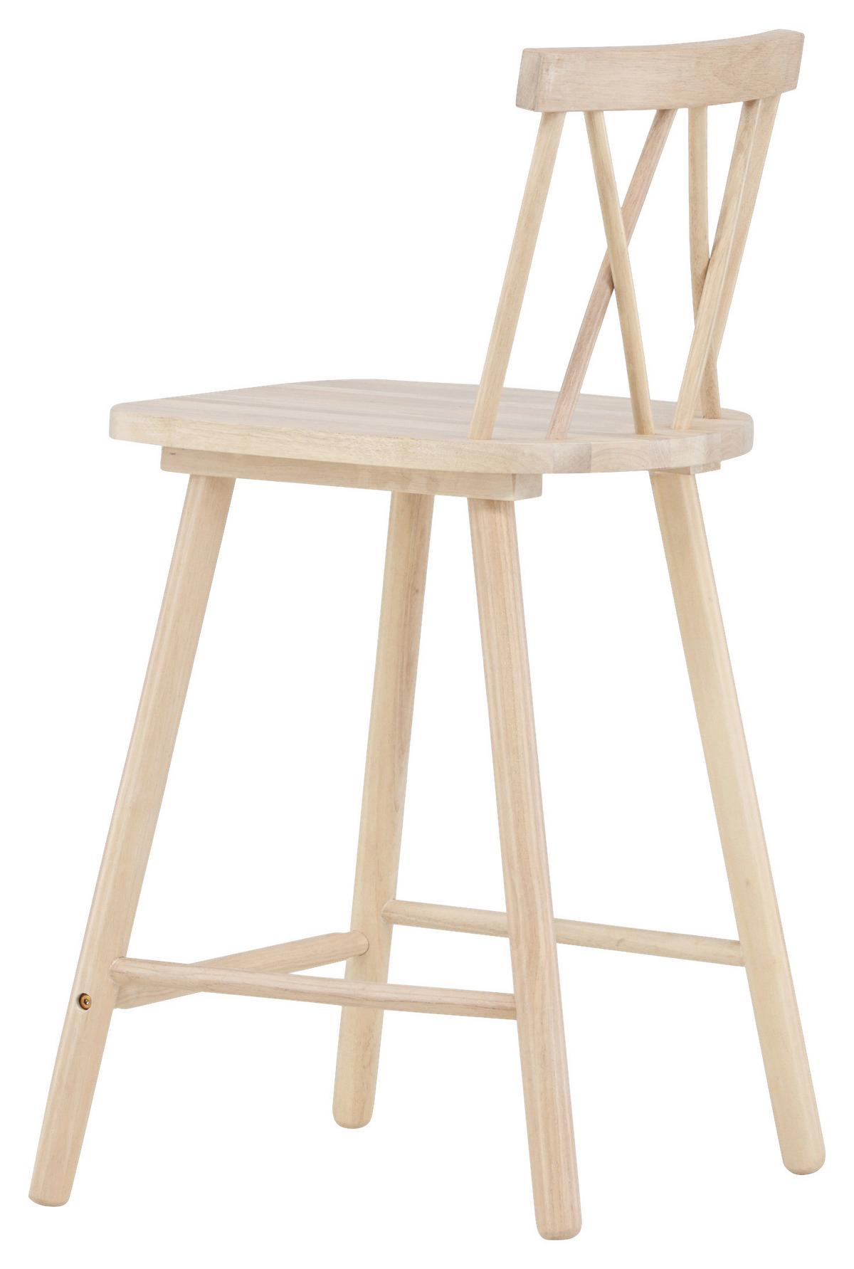 BARHOCKER-SET MOLLÖSTRÖM - Weiß, Design, Holz (43/90/44cm) - Livetastic