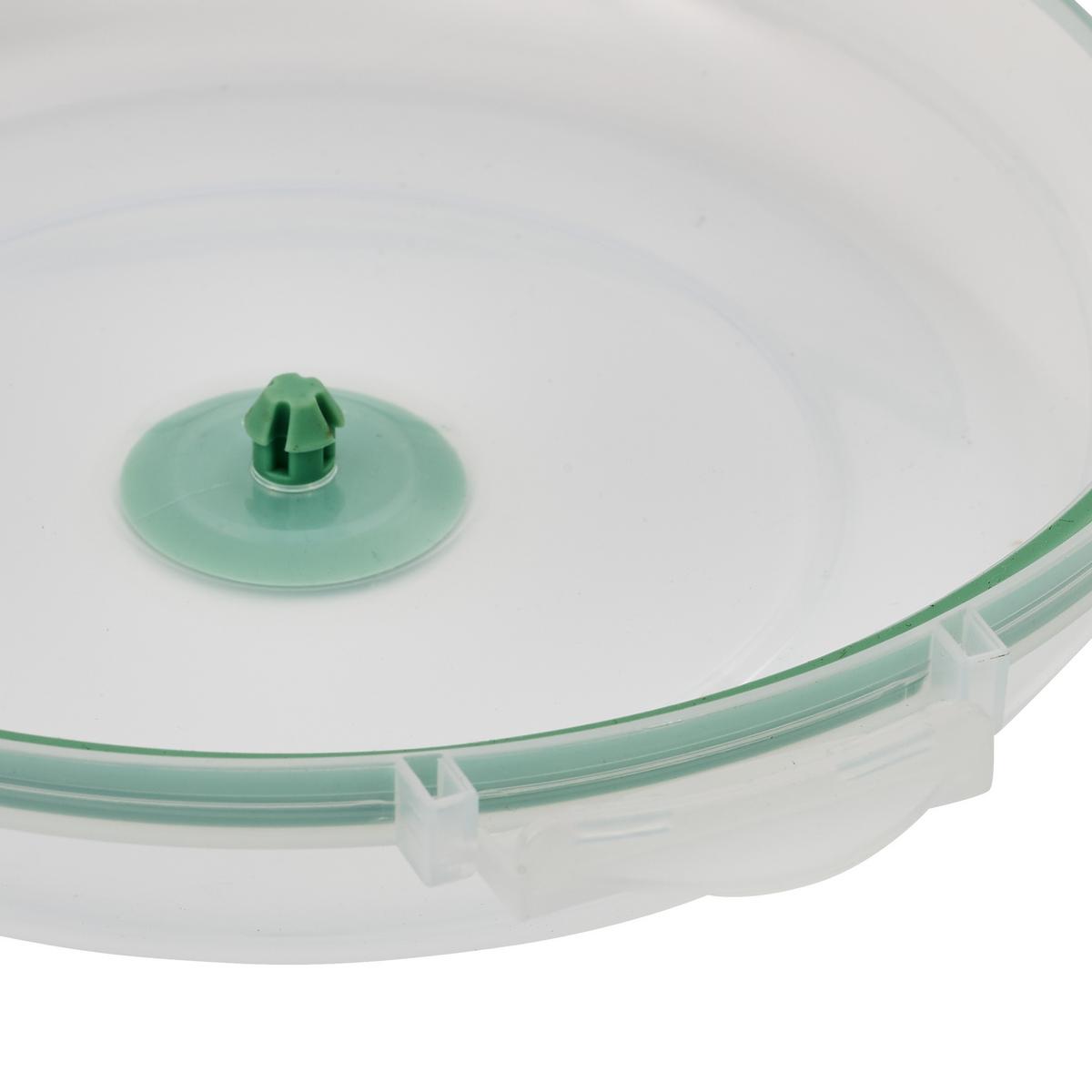 Cutie gustări Box cca. 1,2 l - verde/transparent, Basics, plastic/sticlă (1,2l)