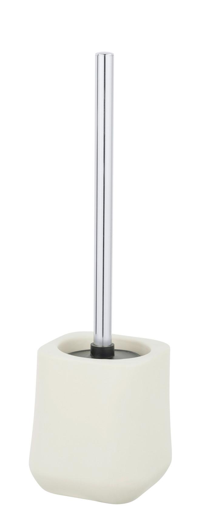 KOMPLET DO WC ADINE - écru/kolor chromowy, Konventionell, tworzywo sztuczne/ceramika (11/38,5/11cm) - Schöner Wohnen