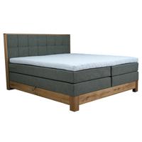 Boxspringbett Cloud Anthrazit ca. 160x200cm - Eichefarben/Anthrazit, KONVENTIONELL, Holz/Holzwerkstoff (160/200cm) - Premium Living