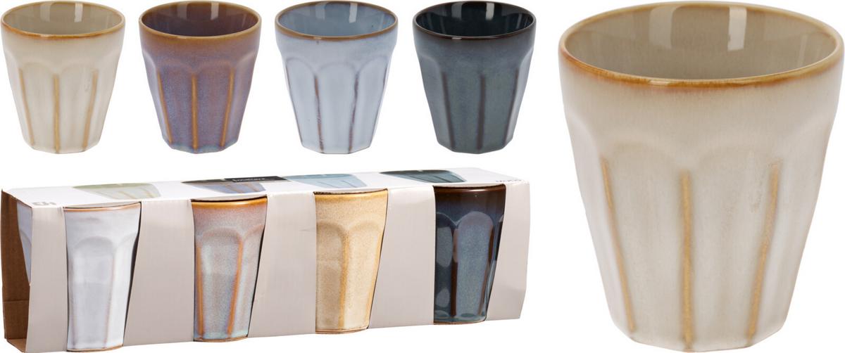 Kávésbögrekészlet Coffee - többszínű, kerámia (8,5/9cm)