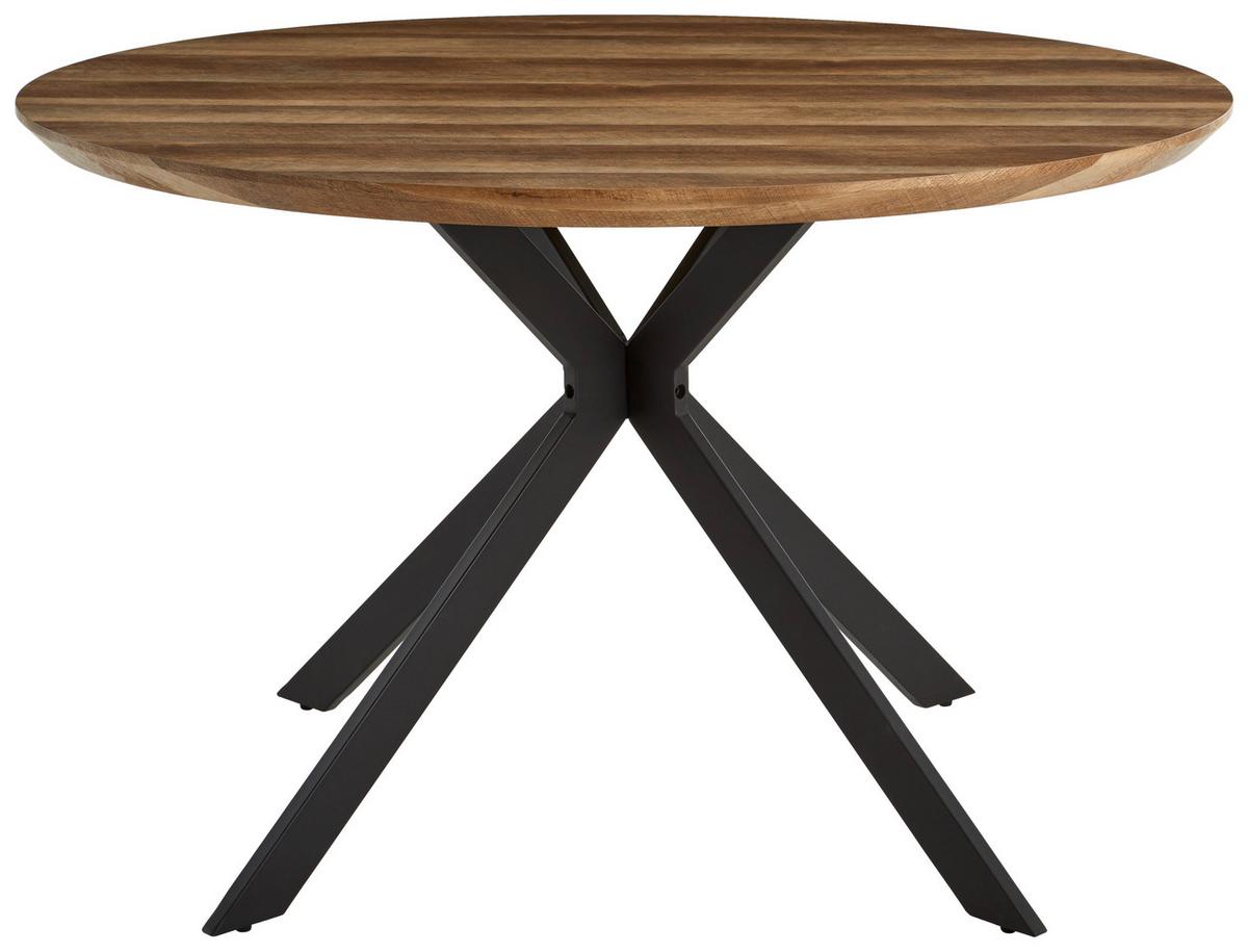 STÓŁ DO JADALNI MALU - kolor dębowy/czarny, Modern, materiał drewnopochodny/metal (120/120/76cm) - MID.YOU