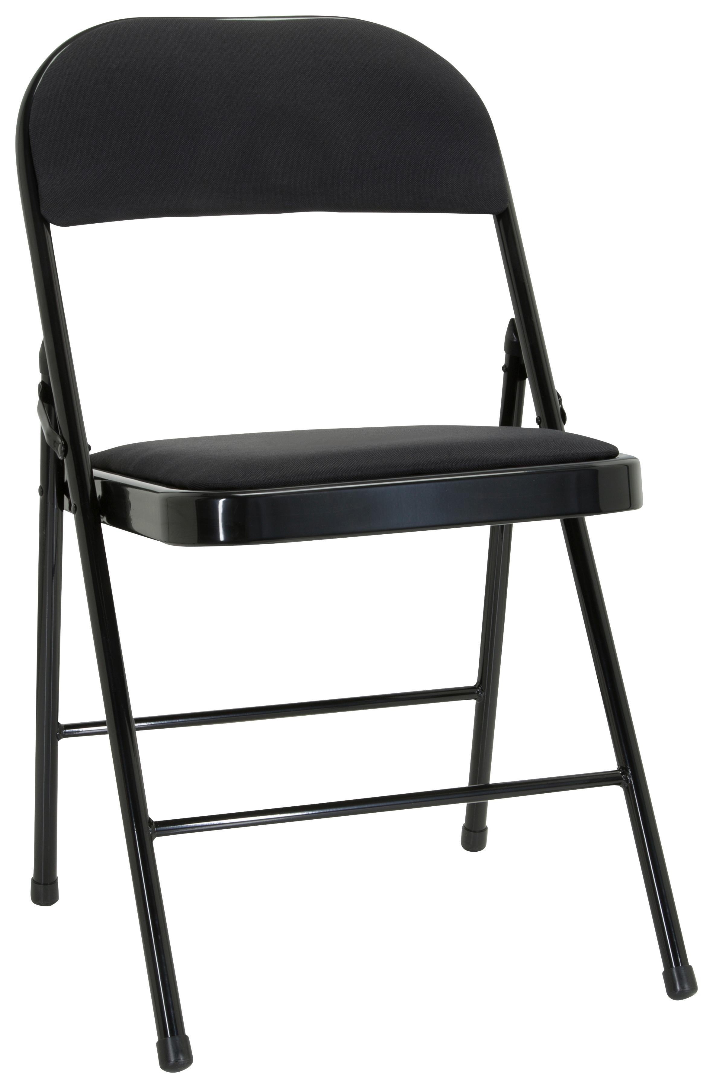 Zložljiv Stol Tudela Ii, Črna - črna, Basics, kovina/tekstil (44/80/49cm) - MID.YOU