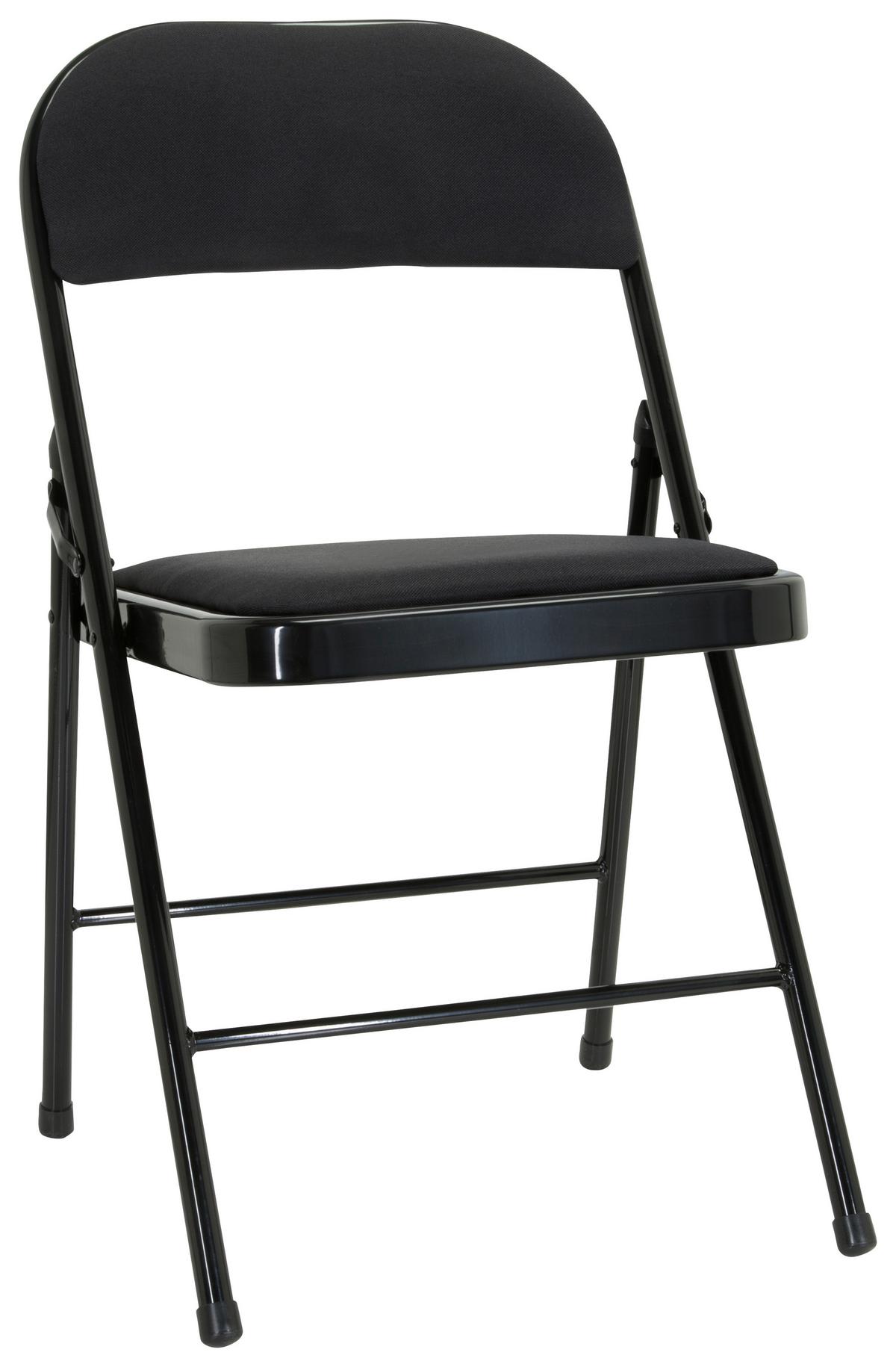 Zložljiv Stol Tudela Ii, Črna - črna, Basics, kovina/tekstil (44/80/49cm) - MID.YOU