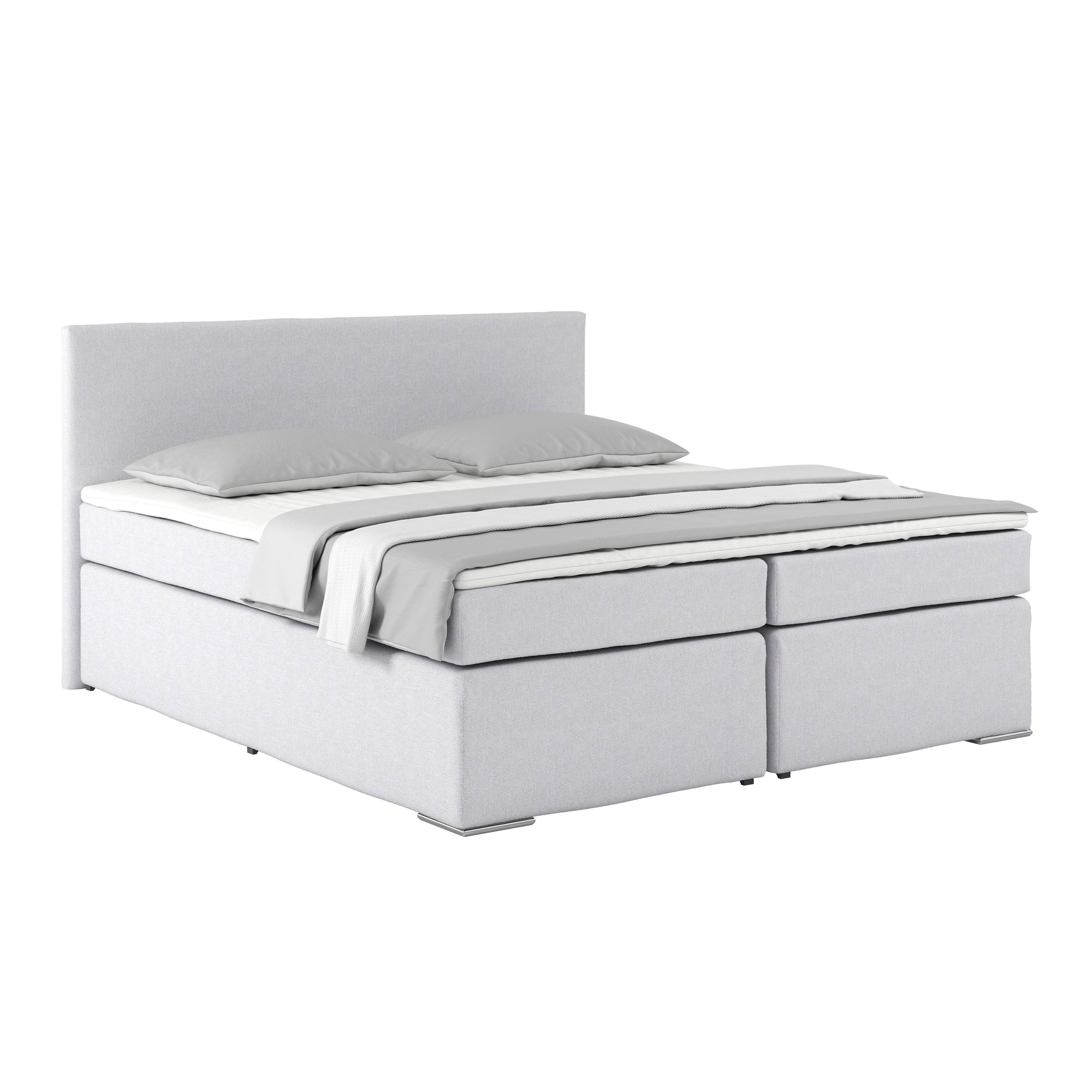 Boxspring Krevet Nero - boje kroma/boje šampanjca, Konvencionalno, tekstil/metal (180/200cm) - Best Price