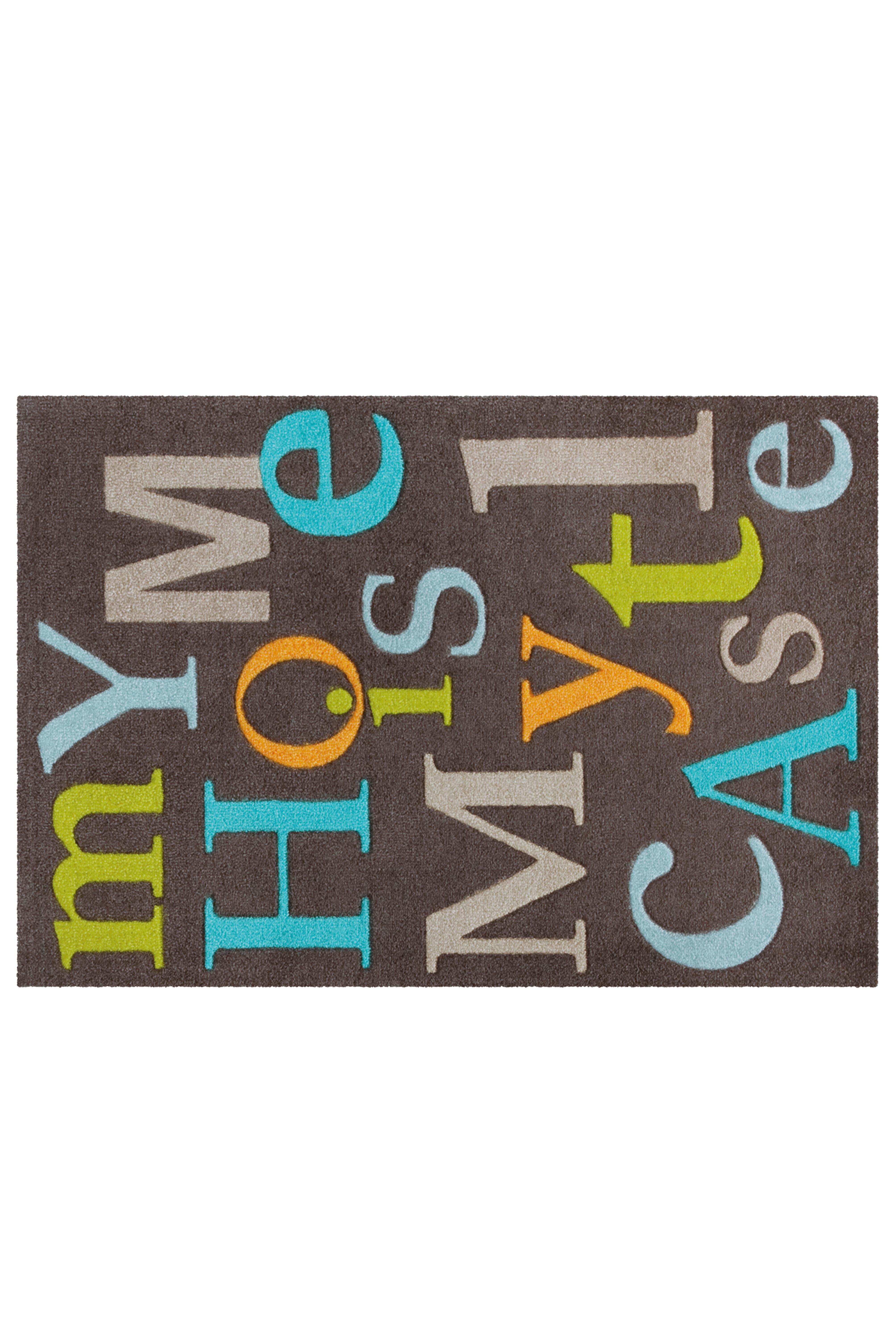 FLACHWEBETEPPICH LIVING MAT 16 MULTI/BR 64X168 - Multicolor/Braun, Design, Textil (64/168cm) - Kayoom