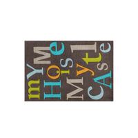 FLACHWEBETEPPICH LIVING MAT 16 MULTI/BR 64X168 - Multicolor/Braun, Design, Textil (64/168cm) - Kayoom