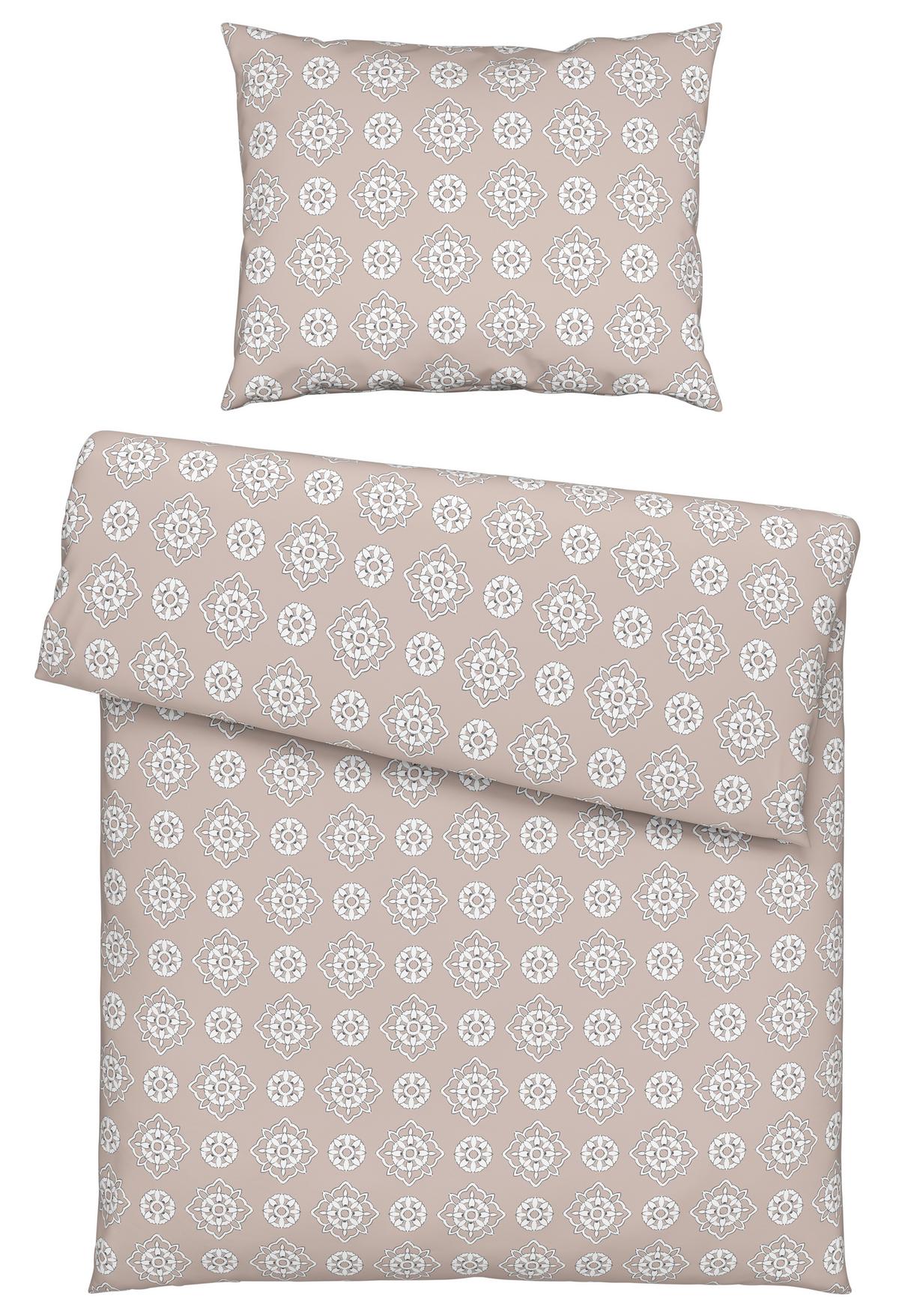 Bettwäsche Amba ca. 160x210 cm - Flieder/Rosa, Textil (160/210cm) - Modern Living