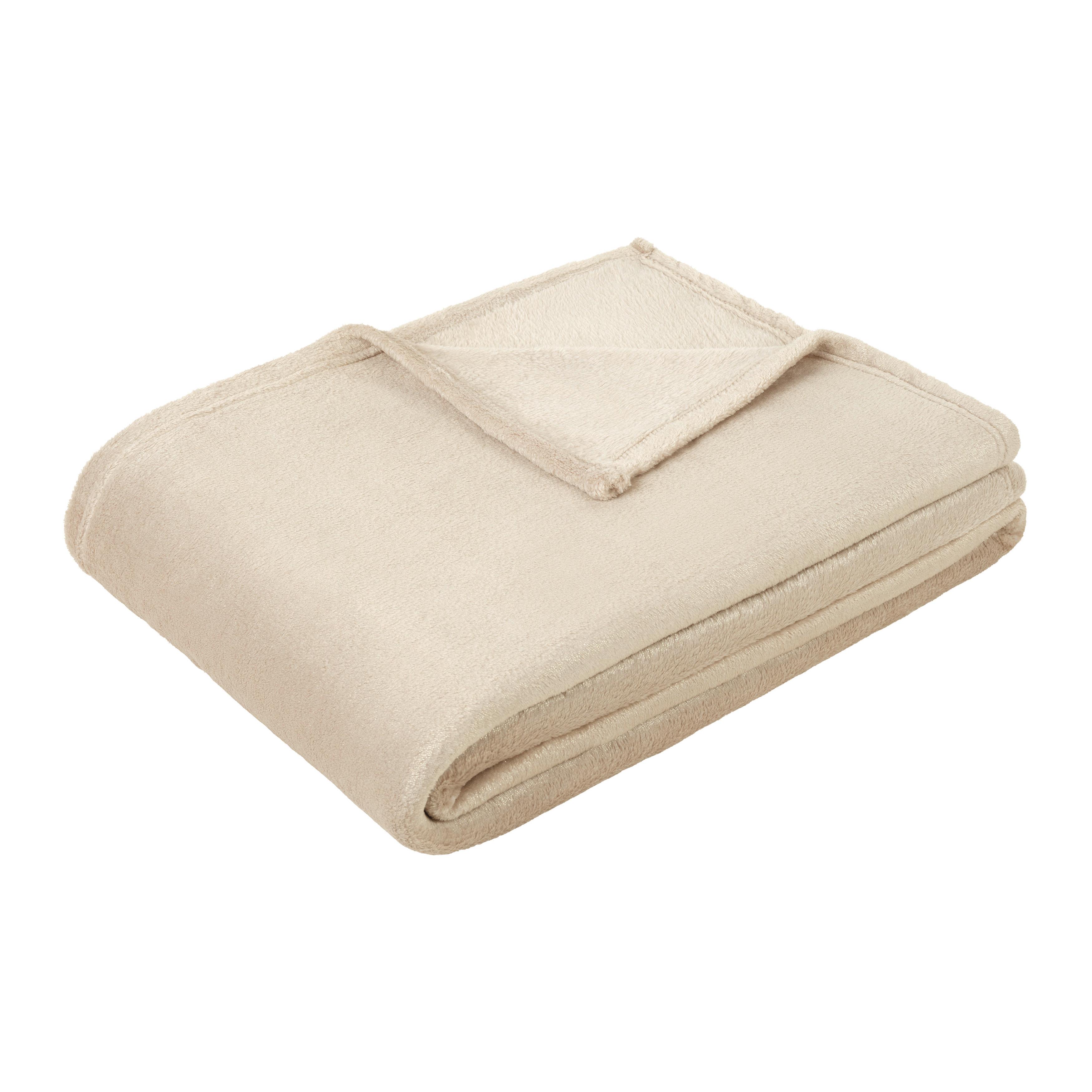 Kuscheldecke Claus Goldfarben/Beige ca. 140x200cm - Beige/Goldfarben, Textil (140/200cm) - Mömax