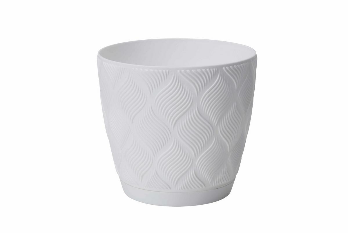 Okrasni Lonček Grow Complete Eco 13 - bela, Konvencionalno, umetna masa (12,8/11,1cm) - Mömax