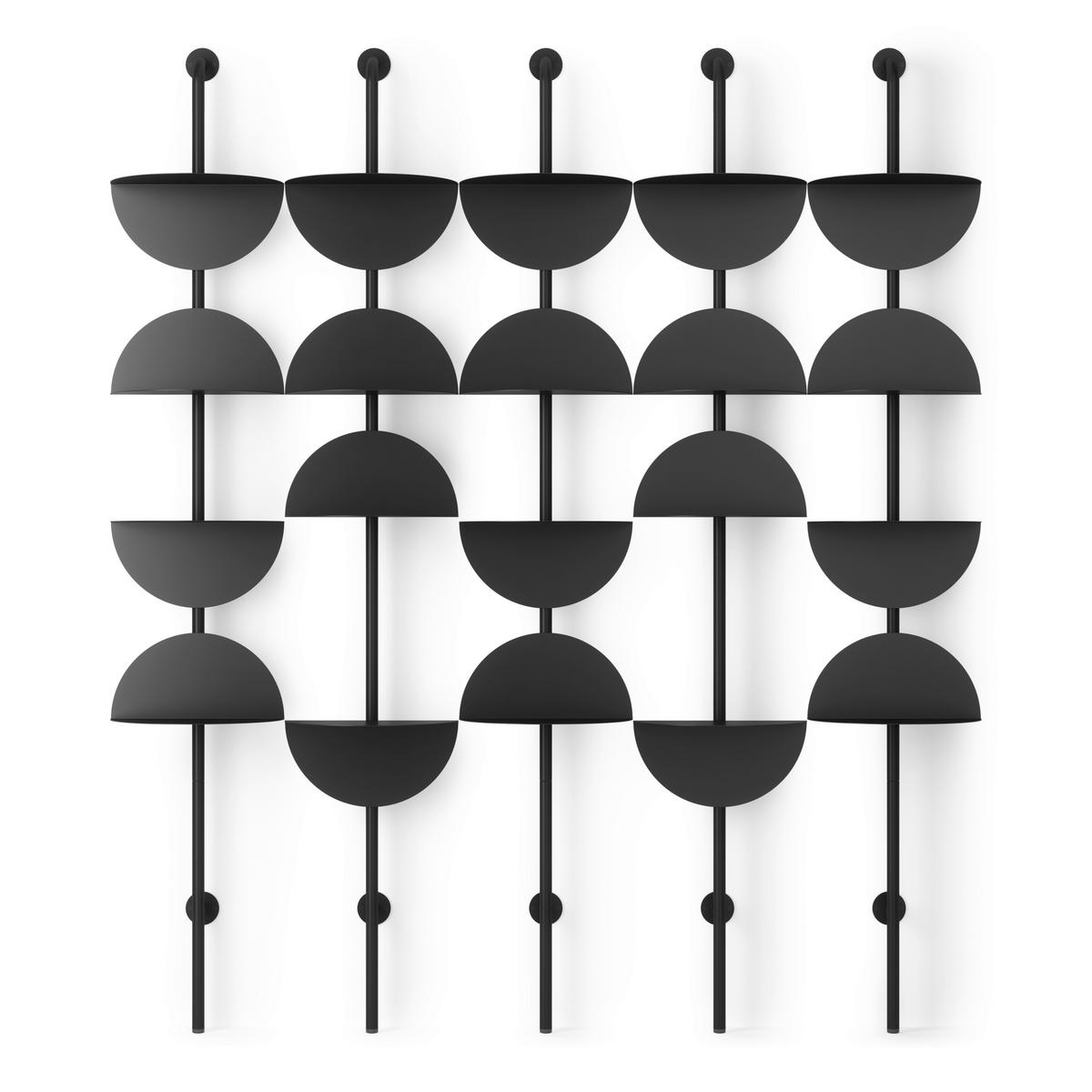 Wandboard Schwarz - Schwarz, Basics, Metall (35/27/204cm) - Umbra