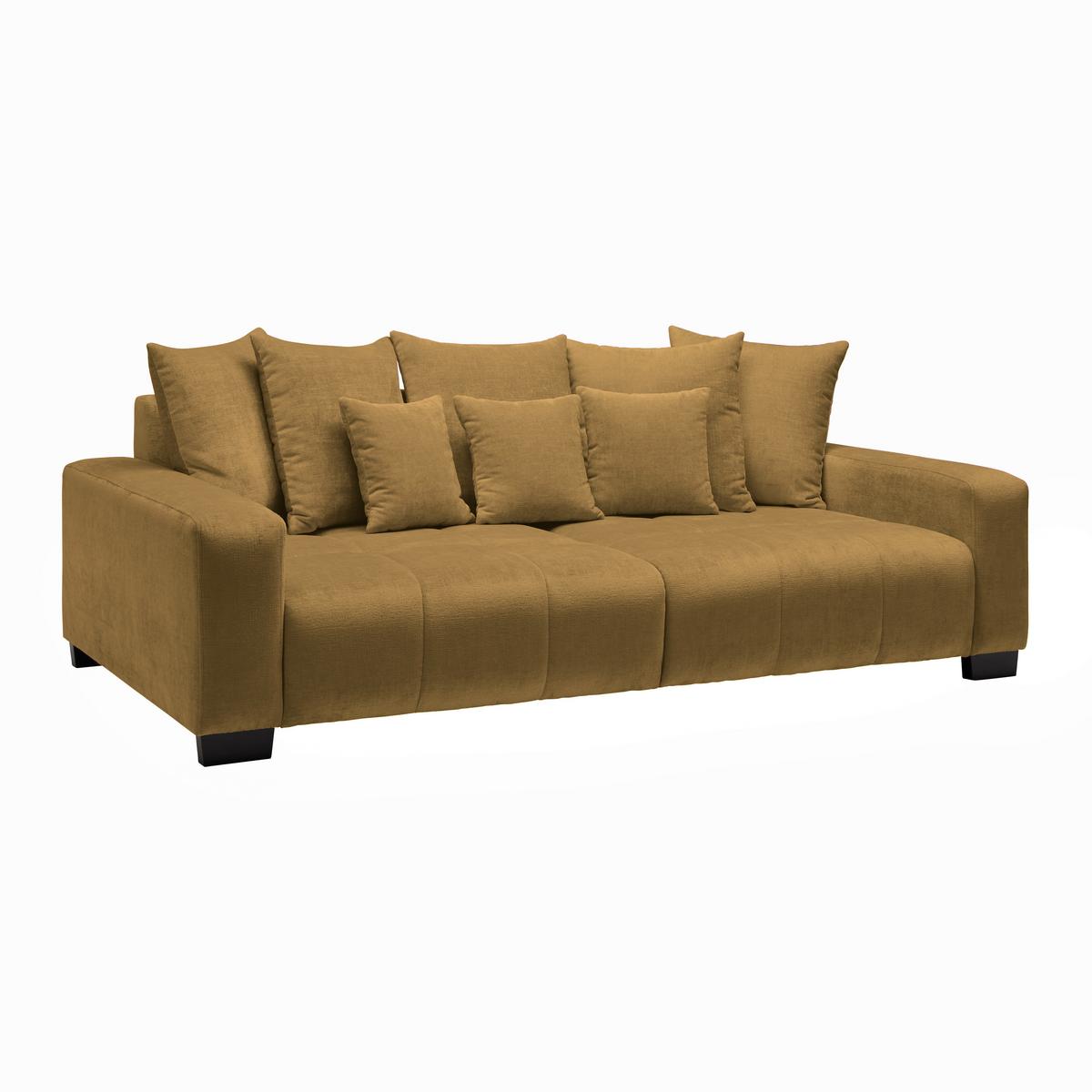 Bigsofa Matteo Honigfarben - Schwarz/Honig, MODERN, Holz (246l) - Based