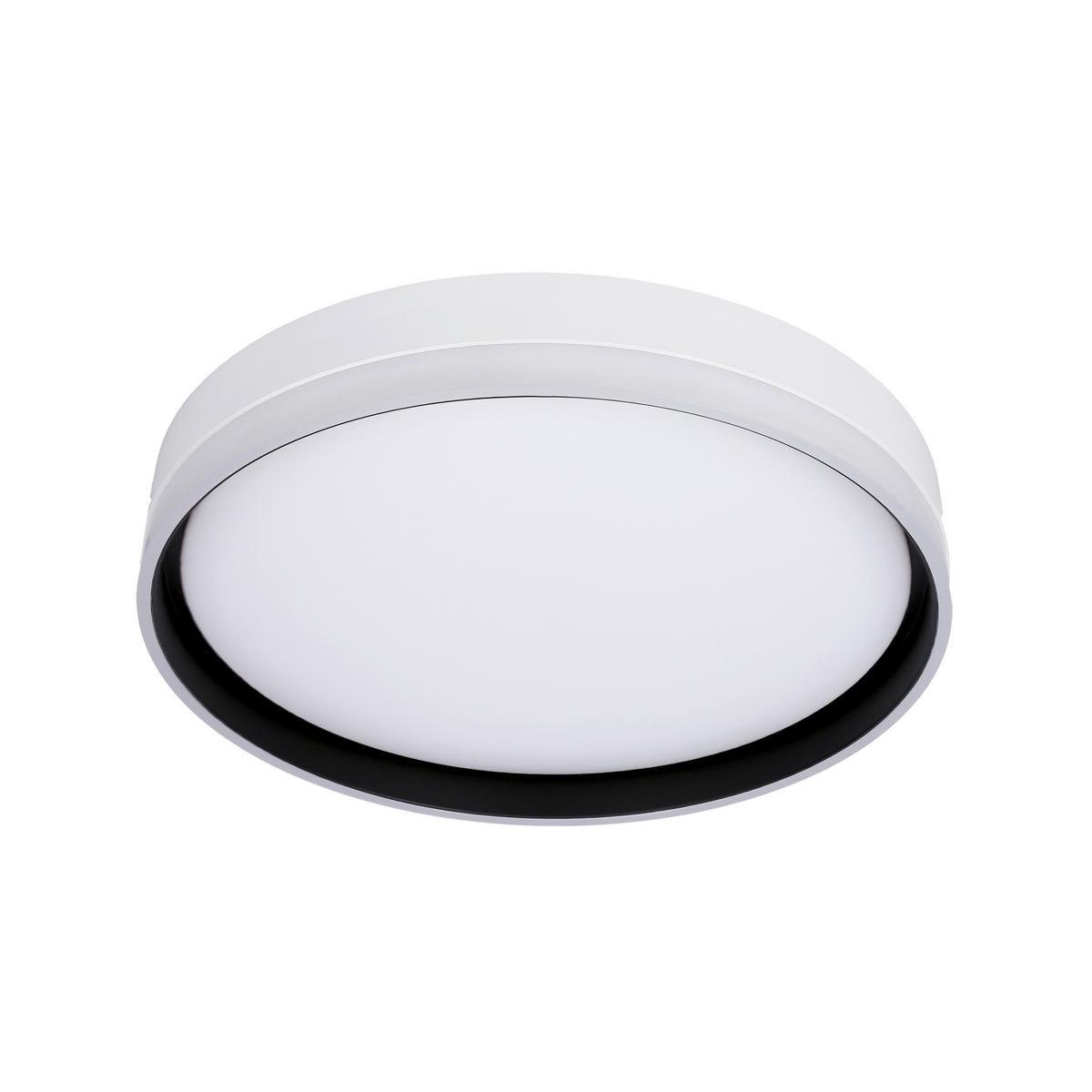Led Stropna Svjetiljka Florida - bijela/crna, Konvencionalno, metal/plastika (40/40/7.5cm)