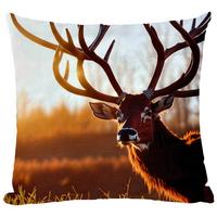Kissenhülle Hirsch Gelb. ca. 45x45cm - Textil (45/45cm)