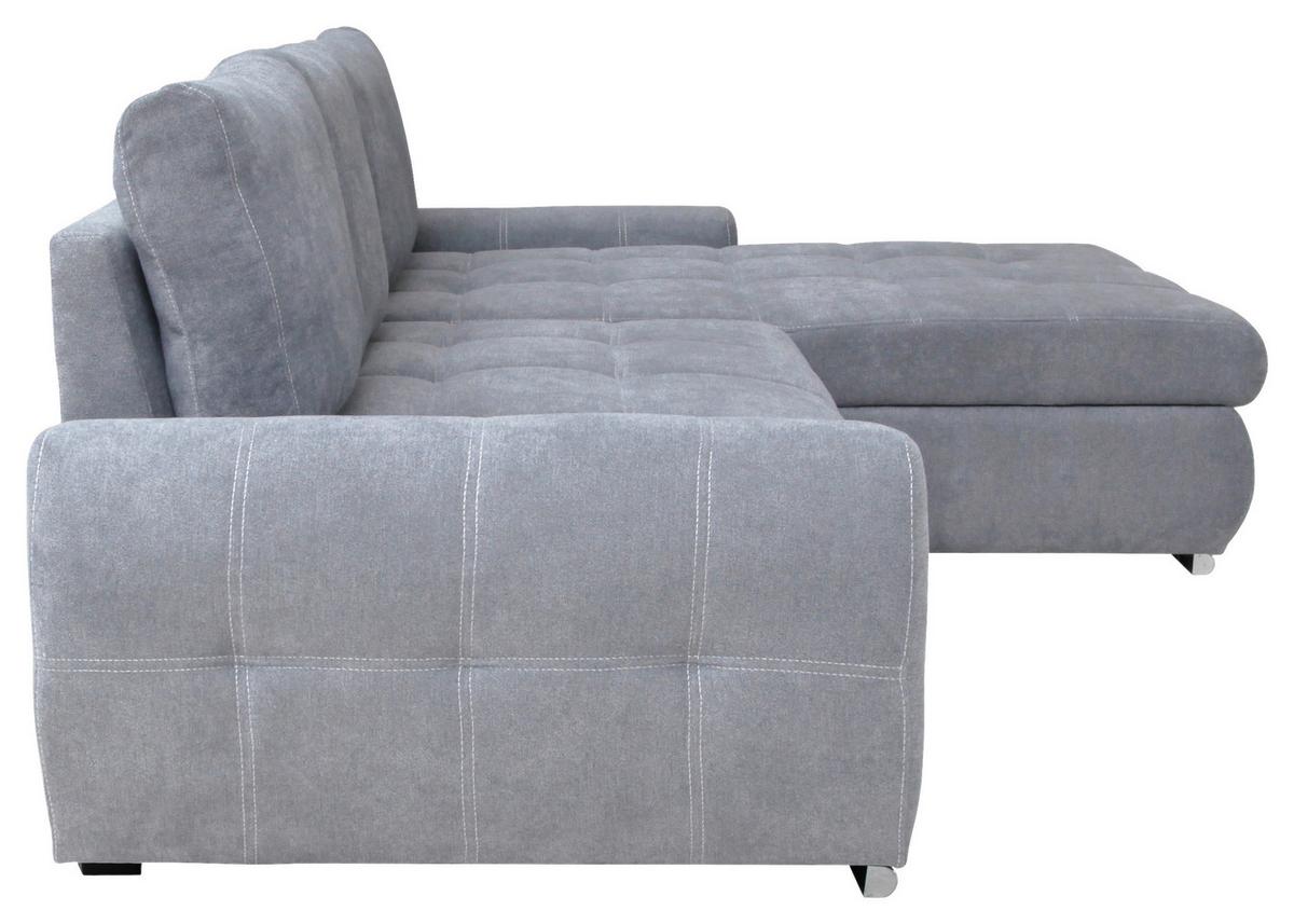 Kutna Garnitura Solar - bijela/svijetlo siva, Design, tekstil/plastika (277/175cm) - Modern Living