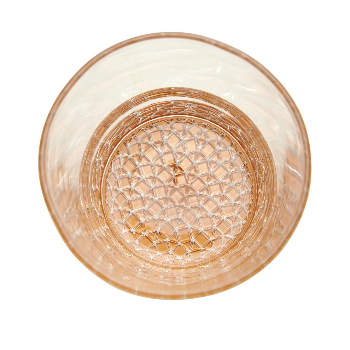 KOMPLET SZKŁA STOŁOWEGO ADORNO - pomarańczowy, Modern, szkło (400ml) - Bessagi Home