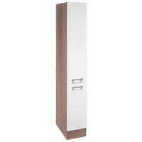 Coloana extractibila LEXA - stejar Sonoma/alb, Modern, material pe bază de lemn (30/200/57cm) - Based
