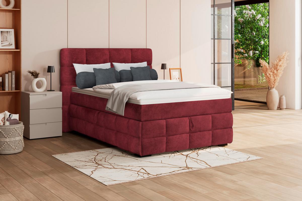 PAT BOX VEGA - alb/verde, Trend, lemn/textil (120/200cm) - Modern Living