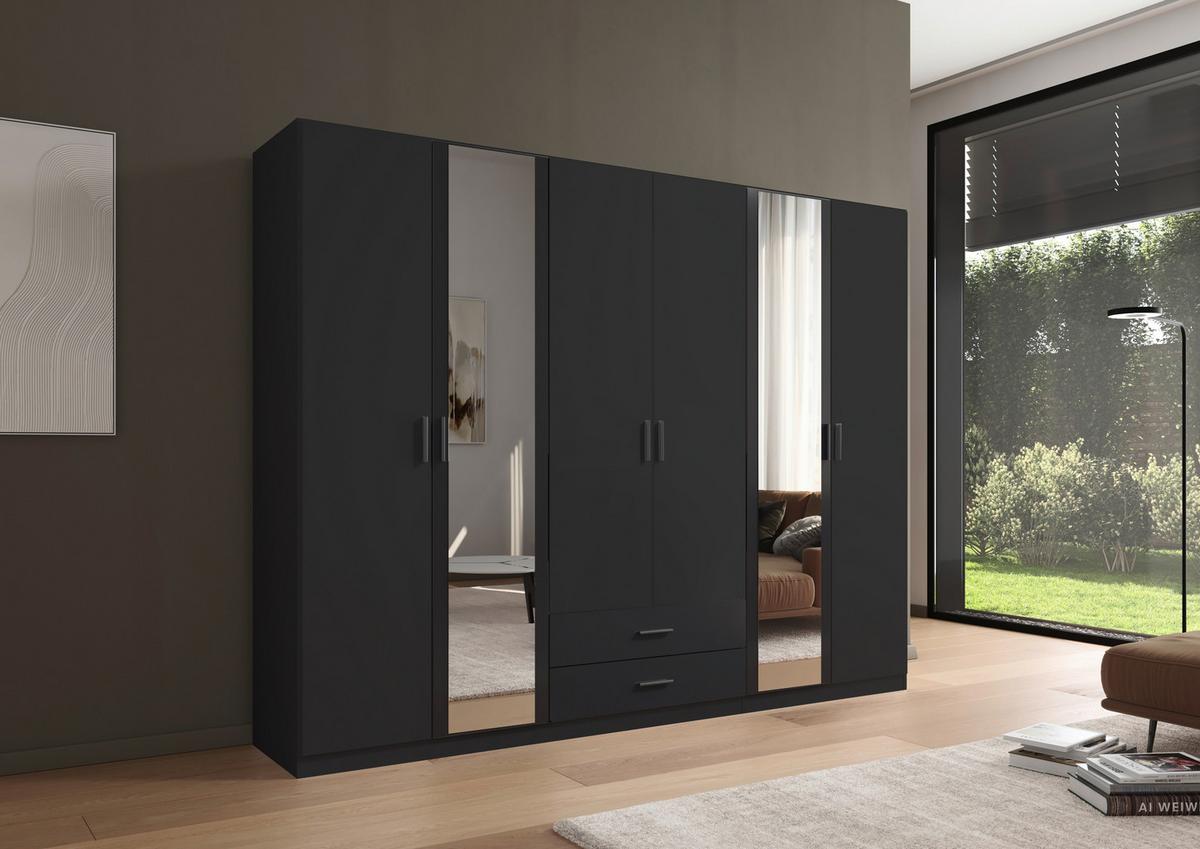DULAP USI ROTATIVE DESPINA - gri, Konventionell, material pe bază de lemn (271/210/54cm)