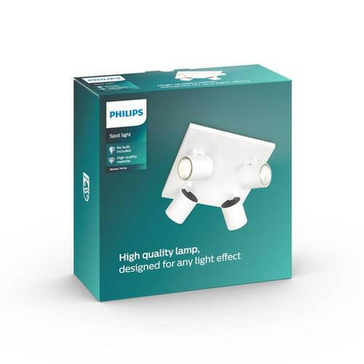 LAMPA SUFITOWA 530943112 SPOT RUNNER - biały, Basics, metal (24/24/10,9cm) - Philips