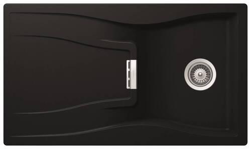 Spüle WATD100APUR in Schwarz - Schwarz, Trend (86/50cm) - Schock