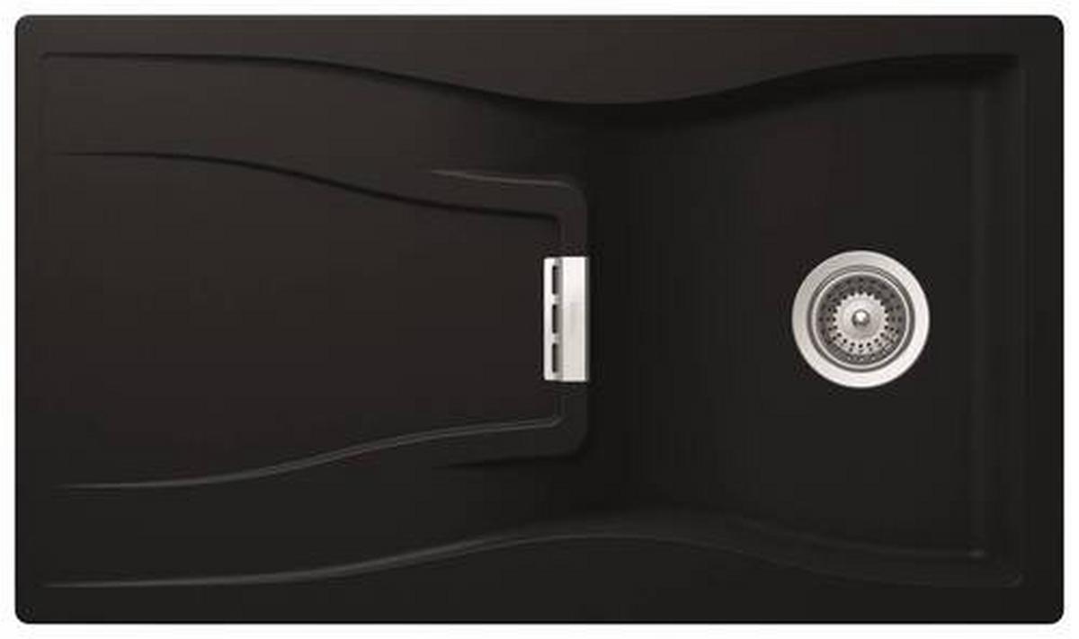 Spüle WATD100APUR in Schwarz - Schwarz, Trend (86/50cm) - Schock